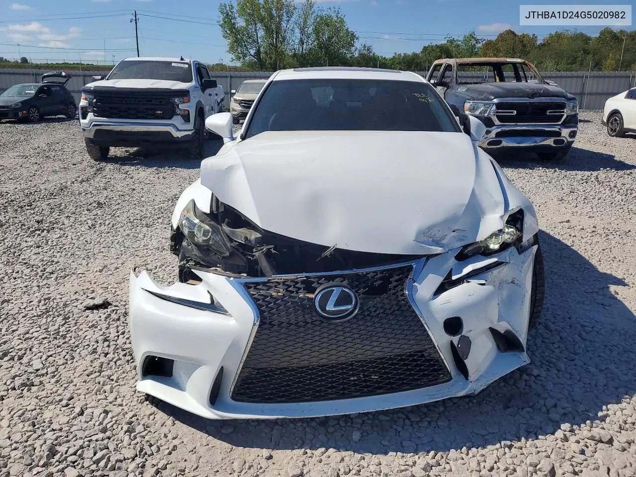 2016 LEXUS IS VIN JTHBA1D24G5020982 — фото 5