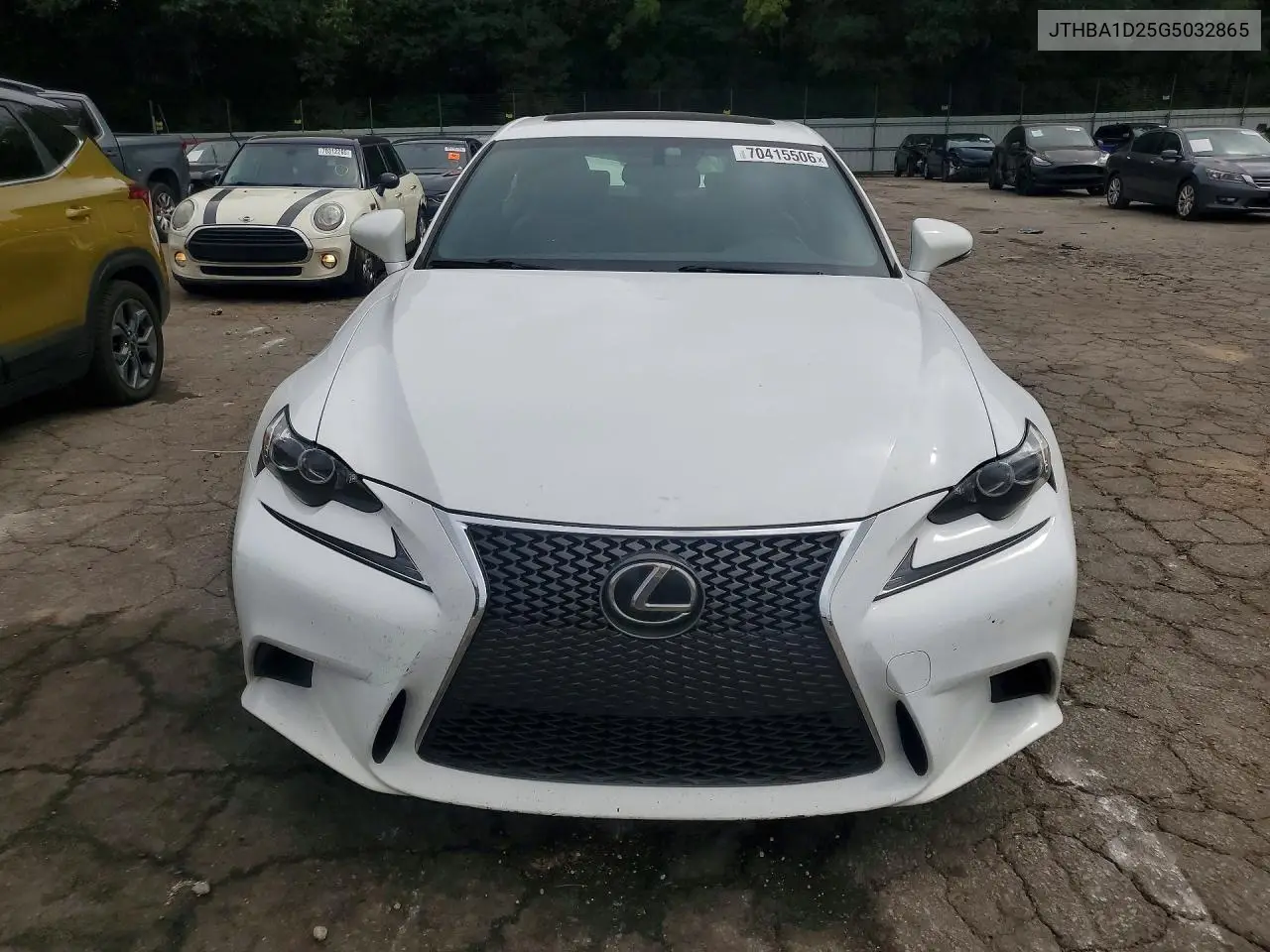 2016 LEXUS IS VIN JTHBA1D25G5032865 — фото 5