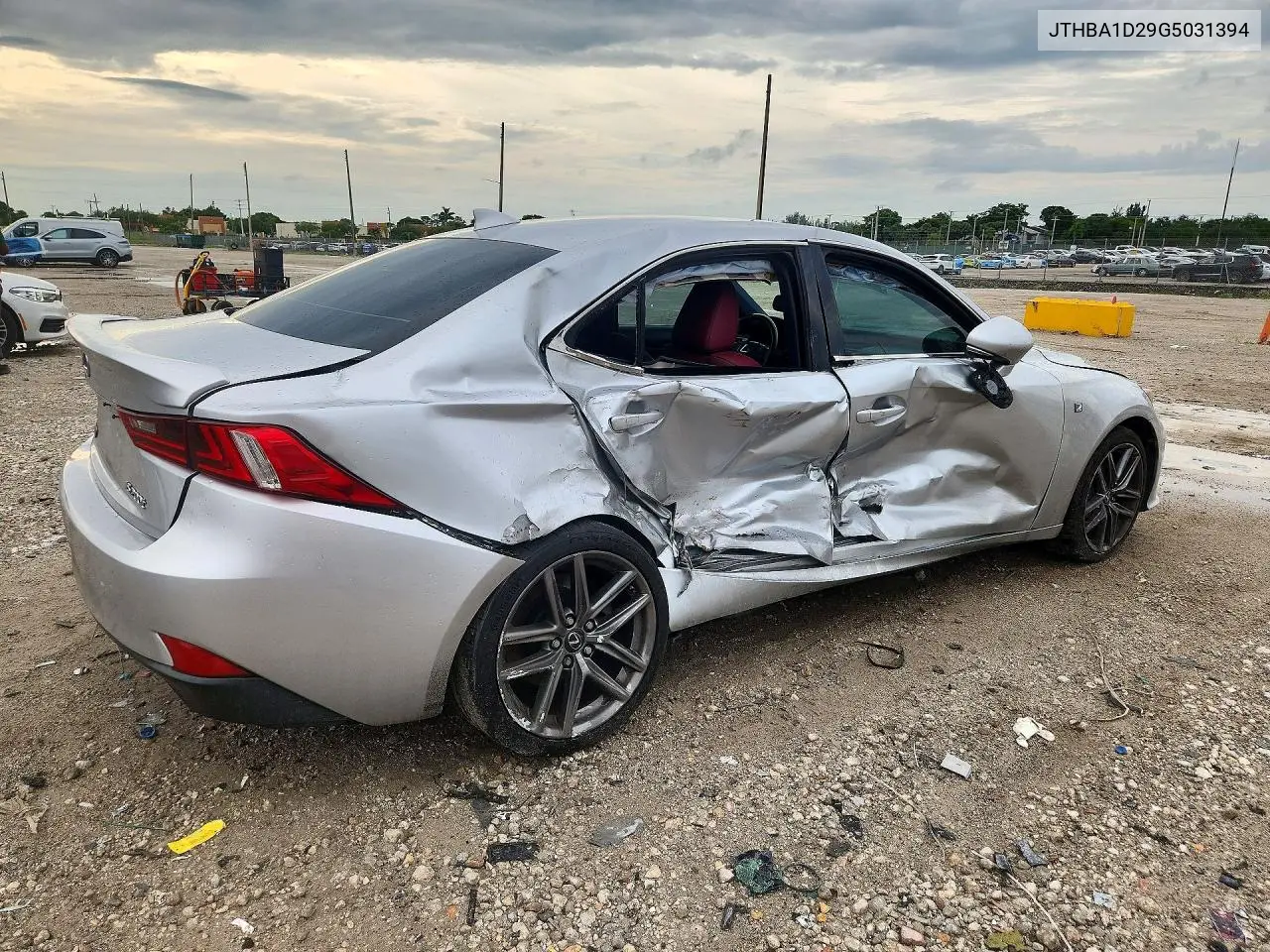 2016 LEXUS IS VIN JTHBA1D29G5031394 — фото 3
