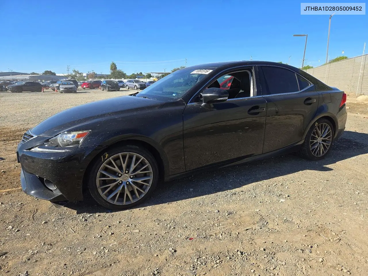 LEXUS IS 2016, VIN JTHBA1D28G5009452