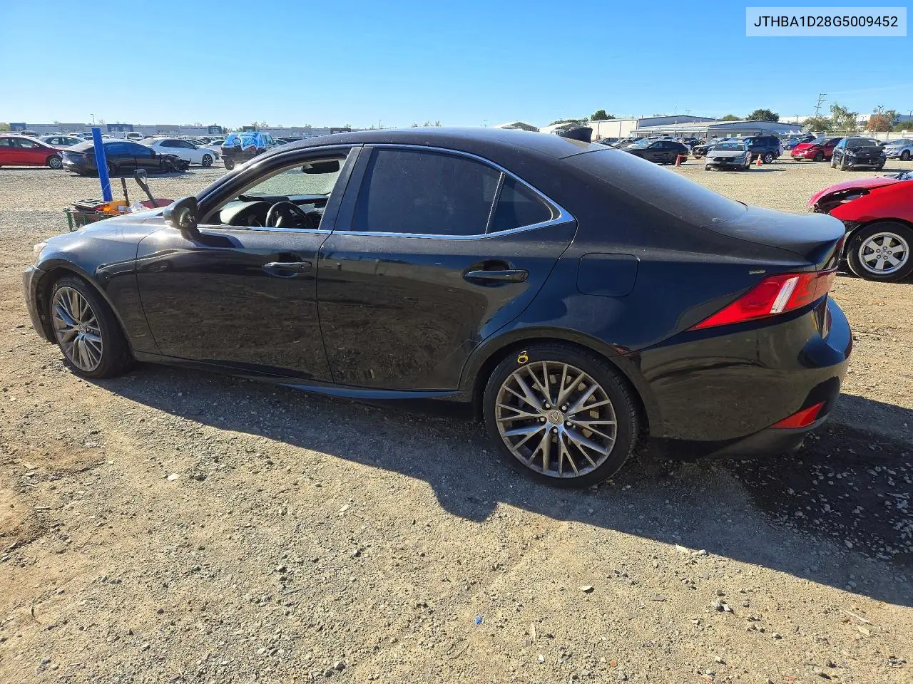 2016 LEXUS IS VIN JTHBA1D28G5009452 — фото 2