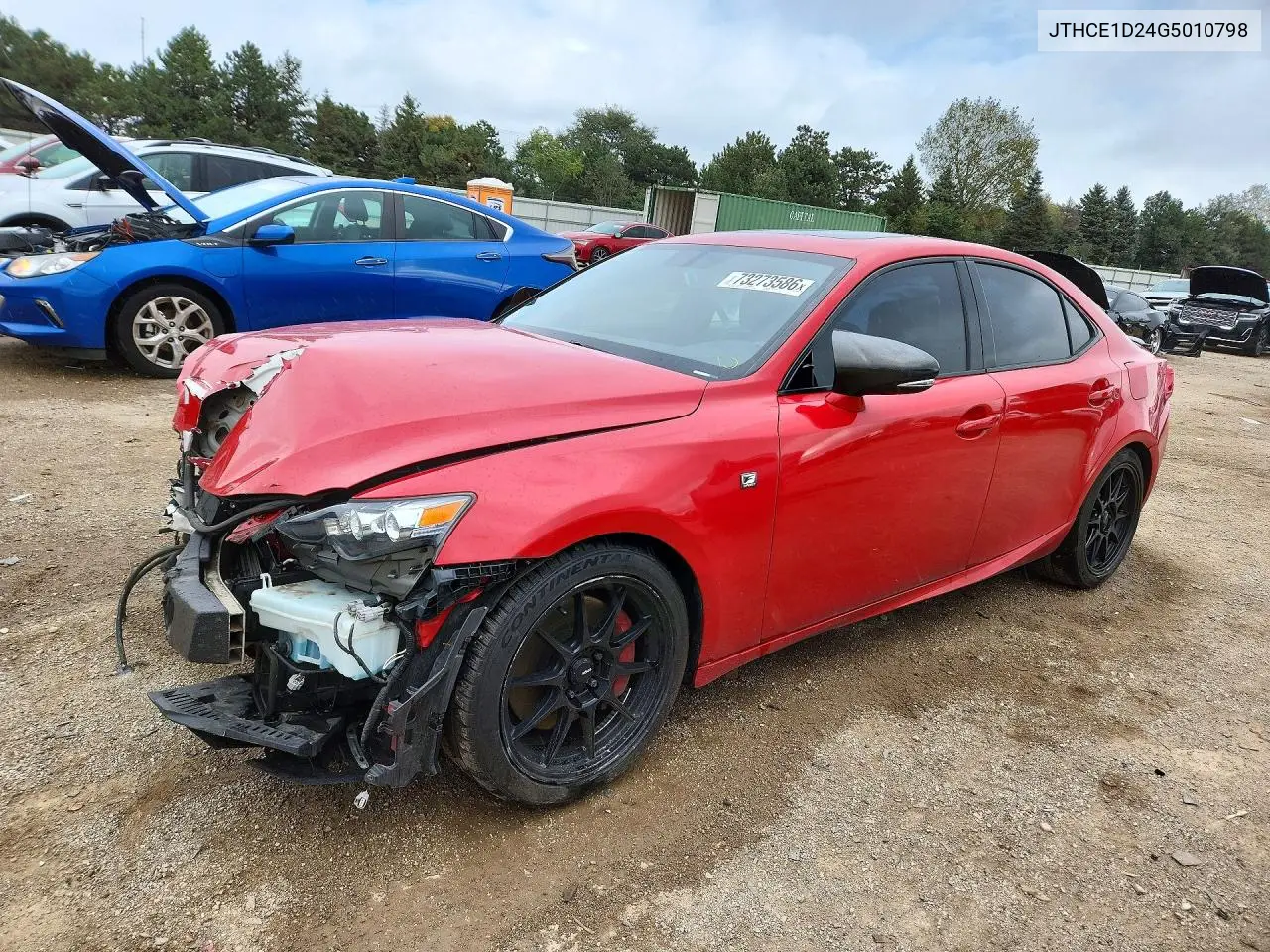 LEXUS IS 2016, VIN JTHCE1D24G5010798