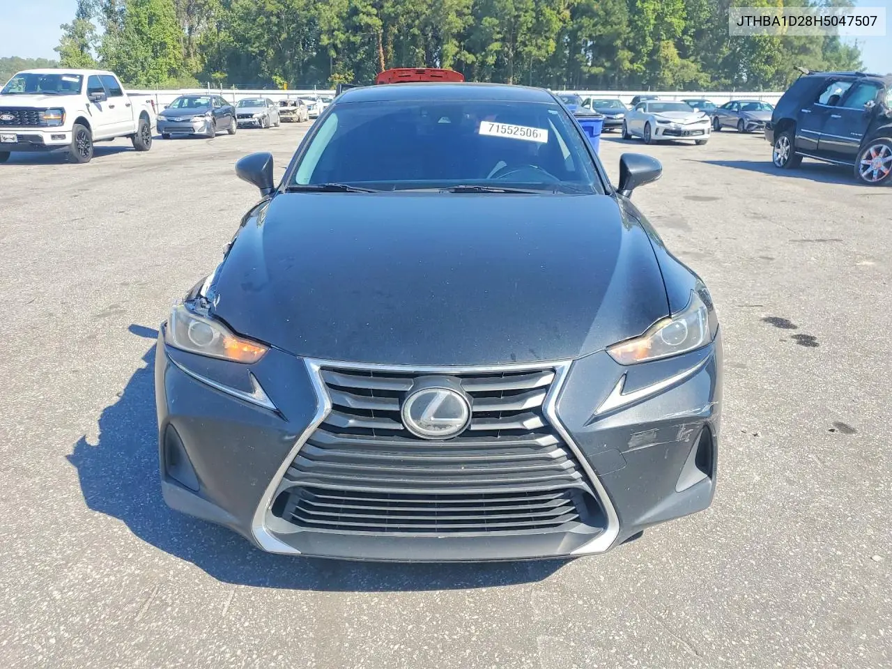 2017 LEXUS IS VIN JTHBA1D28H5047507 — фото 5