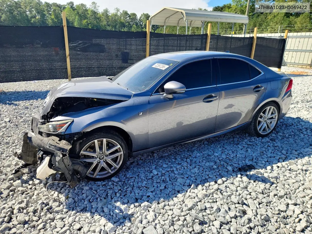 LEXUS IS 2017, VIN JTHBA1D23H5049472