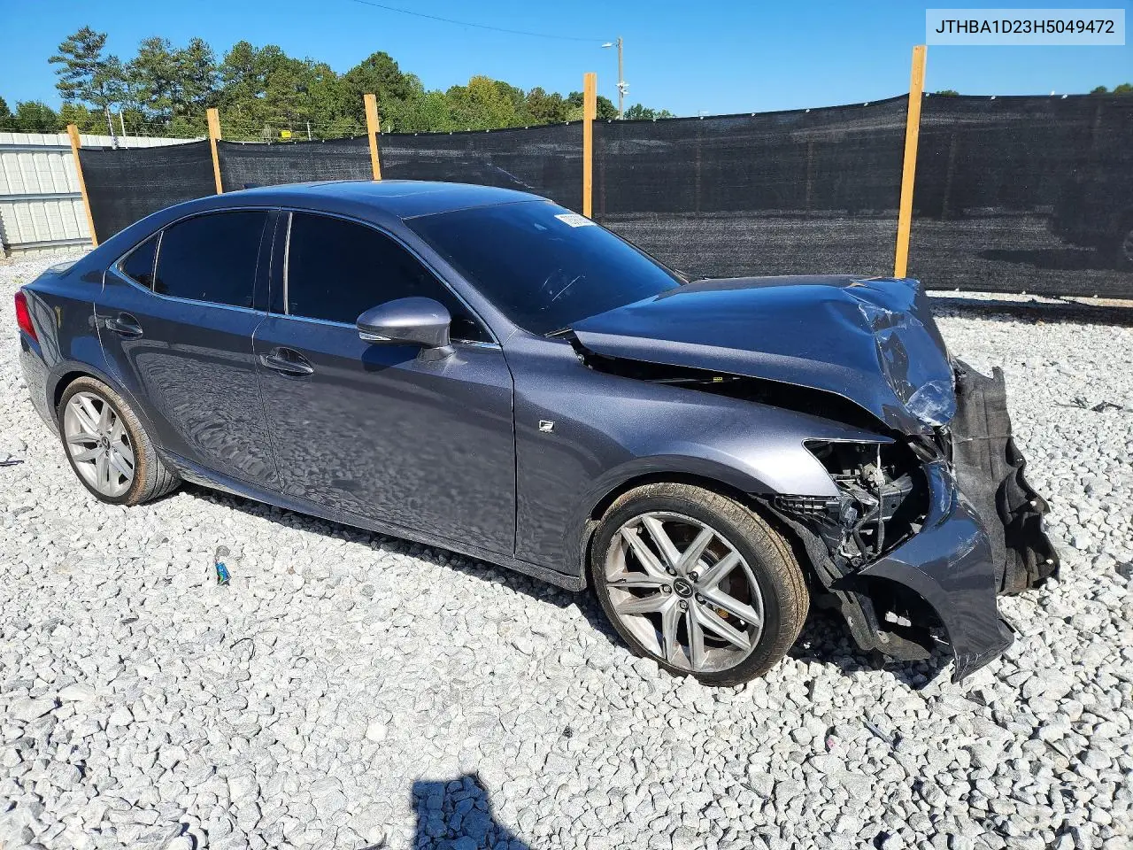 2017 LEXUS IS VIN JTHBA1D23H5049472 — фото 4