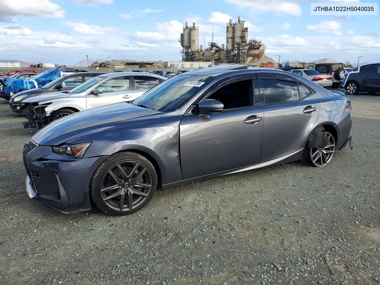 LEXUS IS 2017, VIN JTHBA1D22H5040035