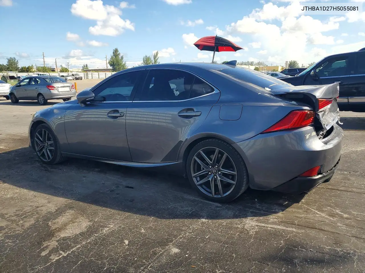 2017 LEXUS IS VIN JTHBA1D27H5055081 — фото 2