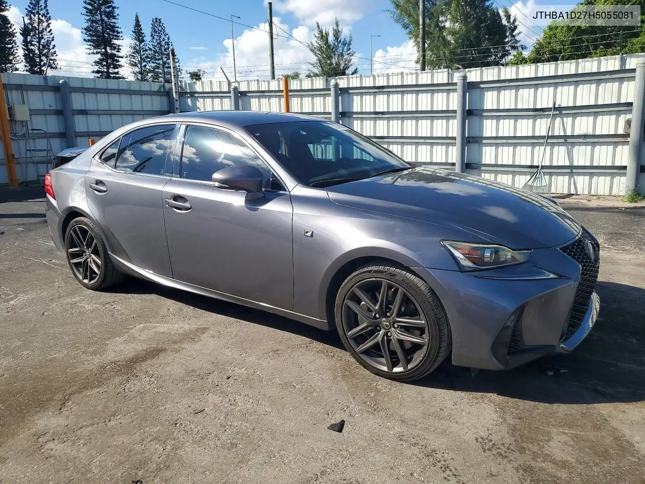 2017 LEXUS IS VIN JTHBA1D27H5055081 — фото 4