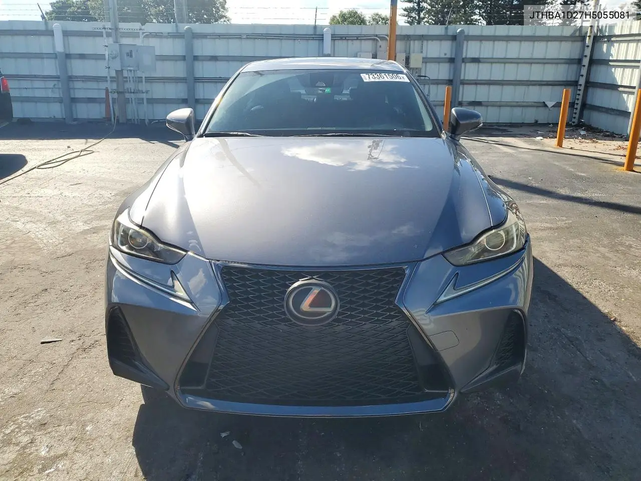 2017 LEXUS IS VIN JTHBA1D27H5055081 — фото 5