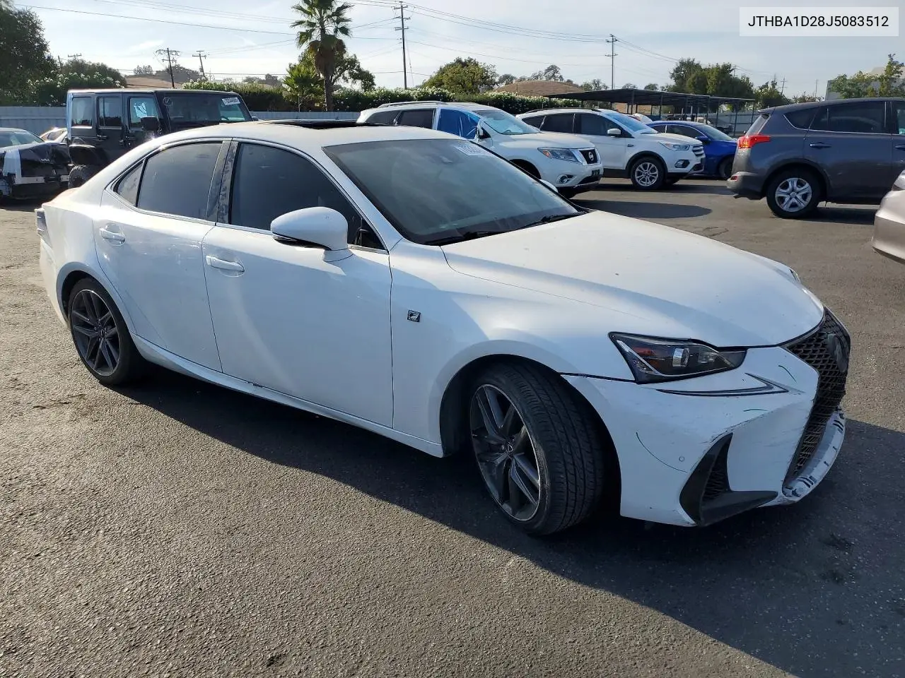 2018 LEXUS IS VIN JTHBA1D28J5083512 — фото 4