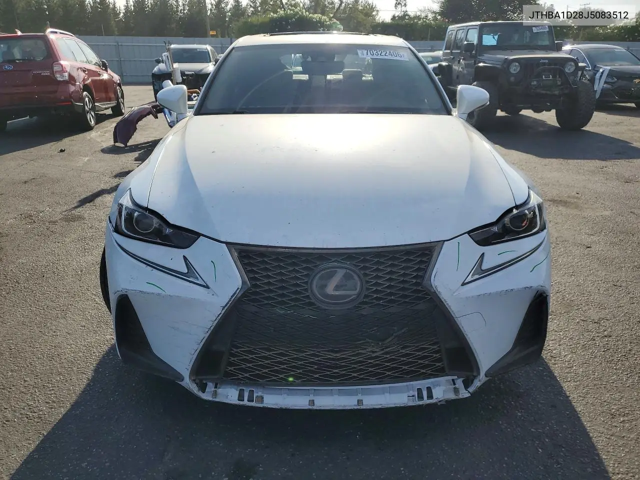 2018 LEXUS IS VIN JTHBA1D28J5083512 — фото 5