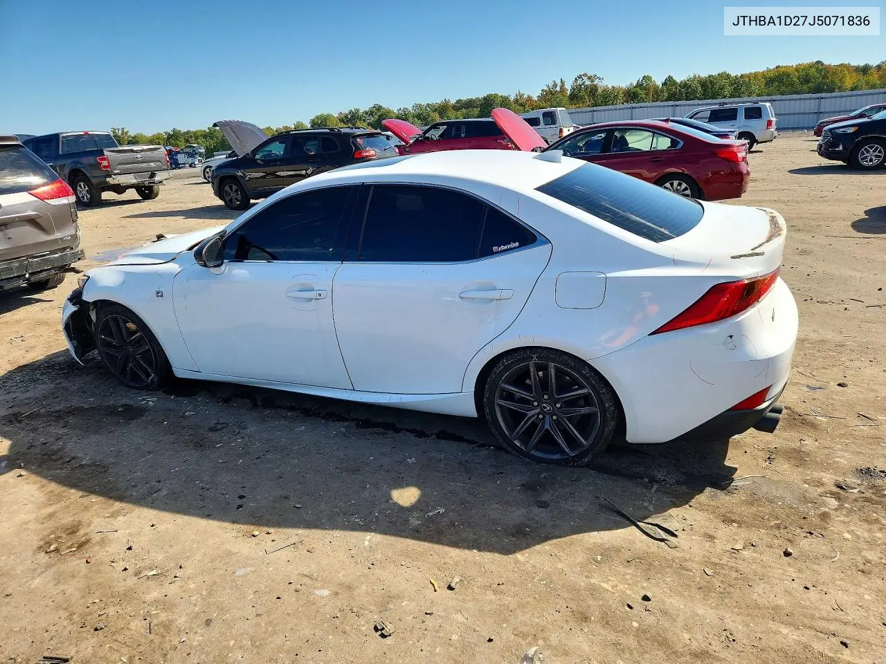 2018 LEXUS IS VIN JTHBA1D27J5071836 — фото 2