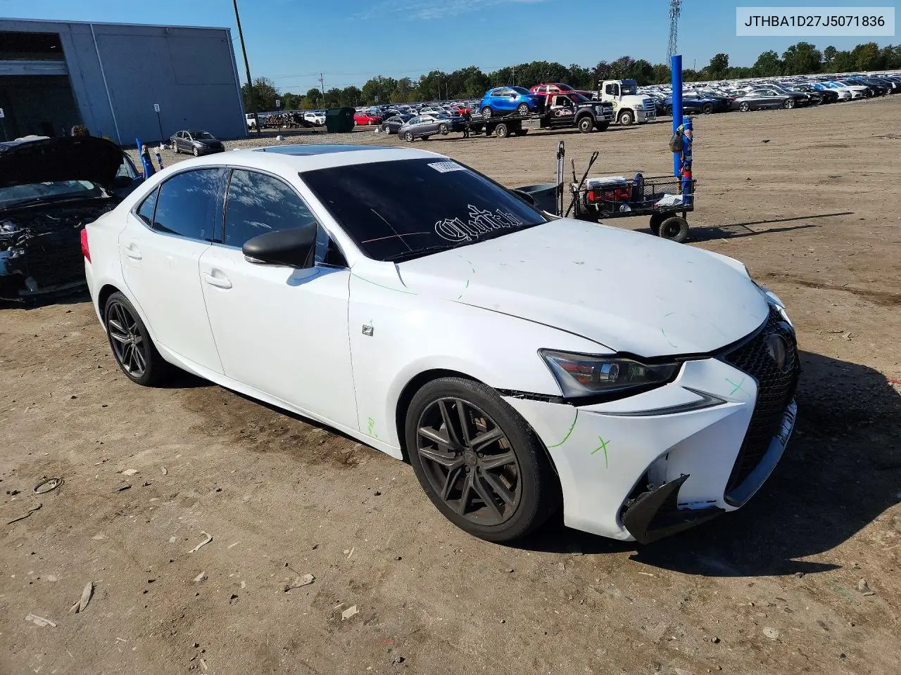 2018 LEXUS IS VIN JTHBA1D27J5071836 — фото 4