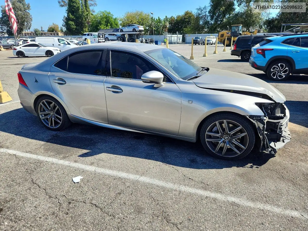 2019 LEXUS IS VIN JTHBA1D23K5098632 — фото 4