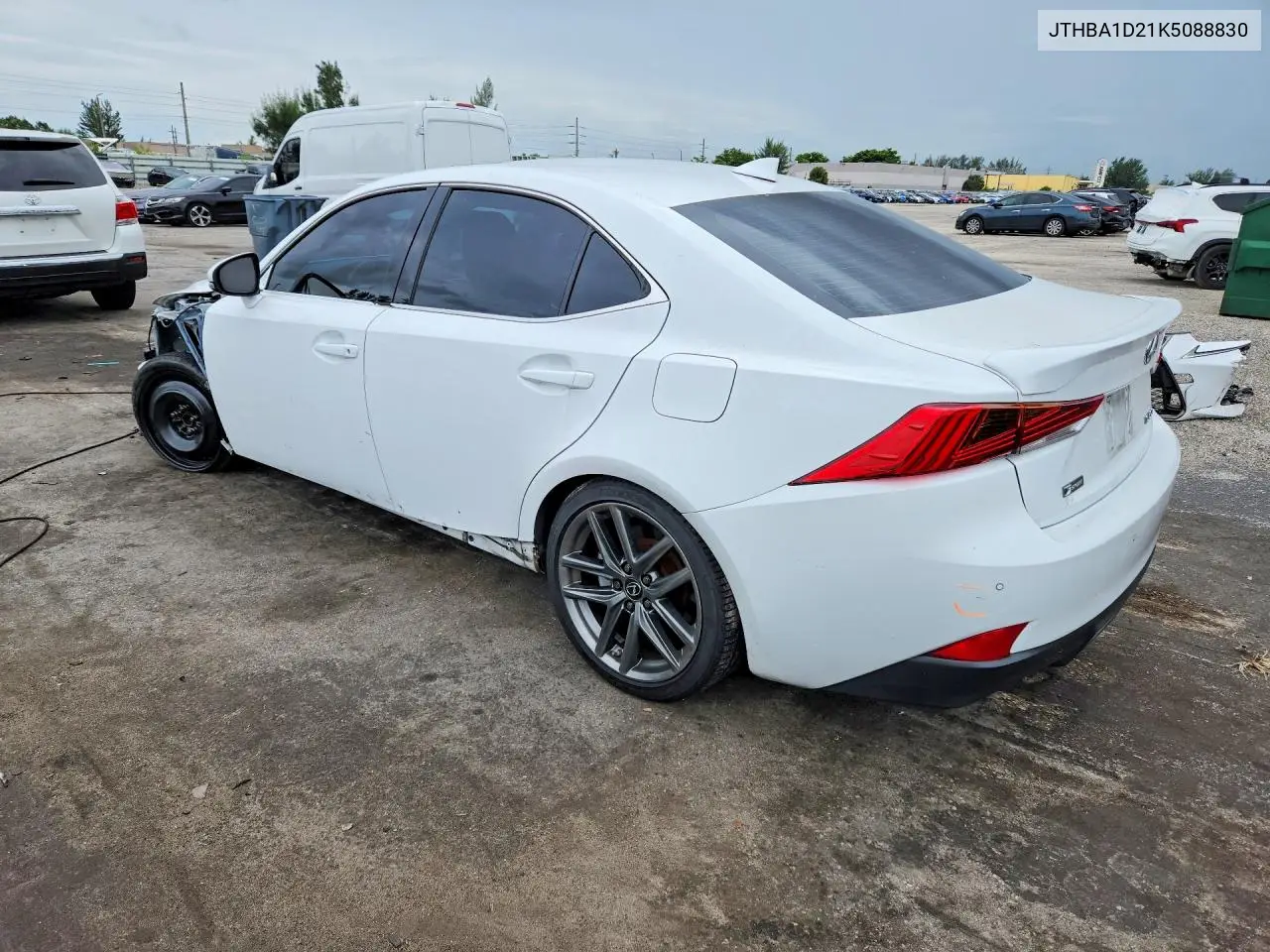 2019 LEXUS IS VIN JTHBA1D21K5088830 — фото 2