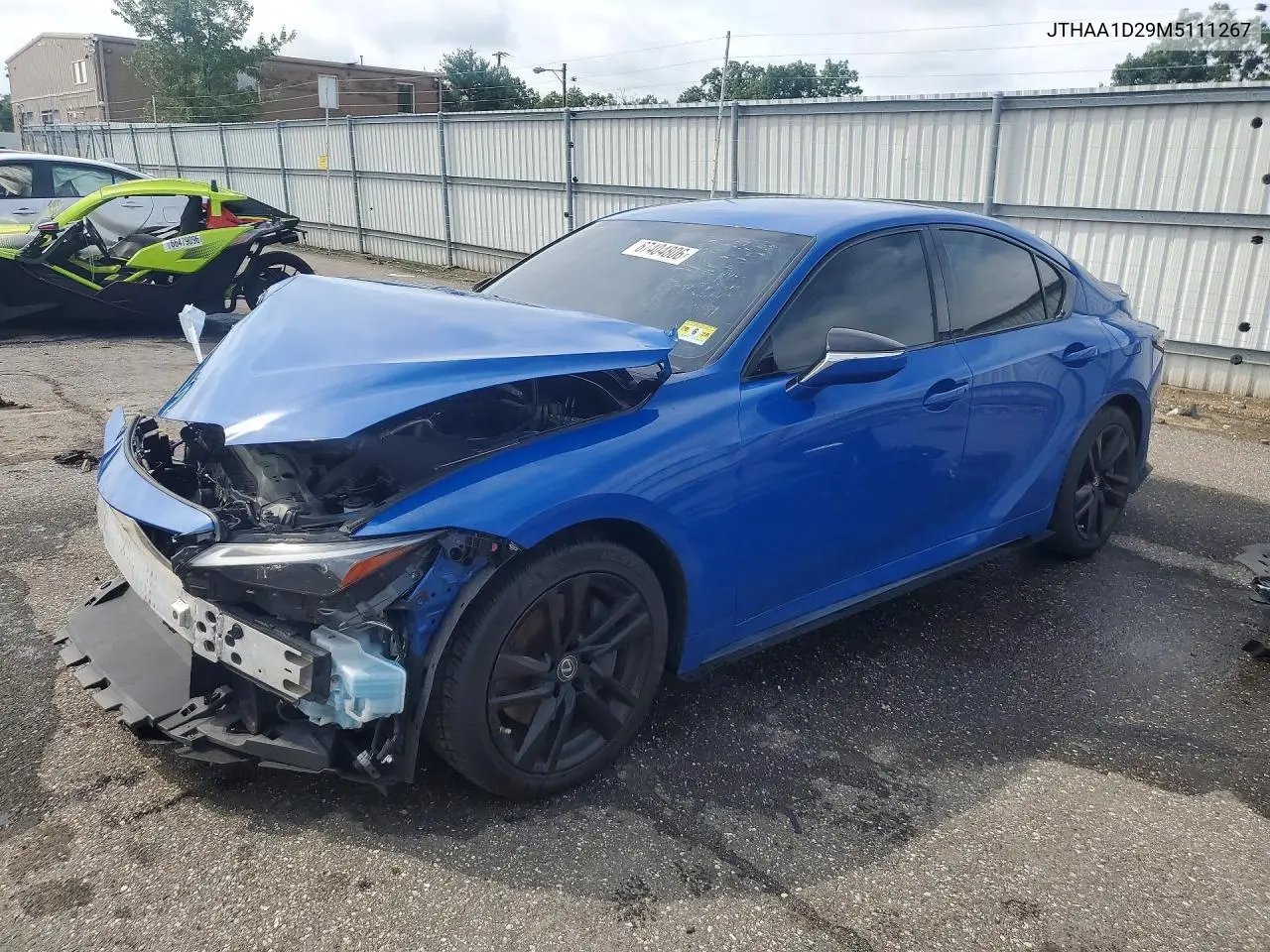 LEXUS IS 2021, VIN JTHAA1D29M5111267