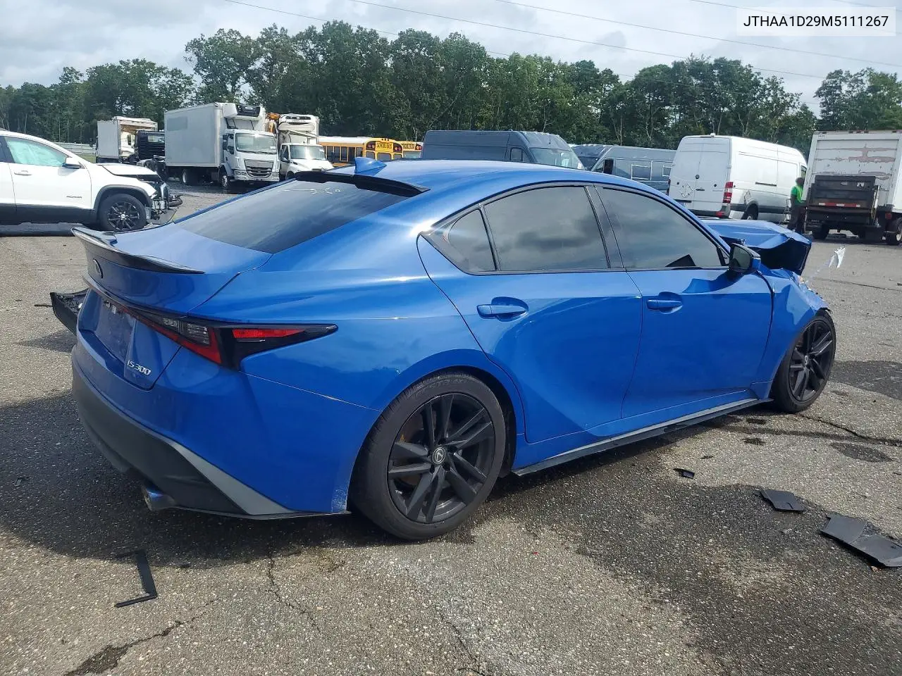 2021 LEXUS IS VIN JTHAA1D29M5111267 — фото 3