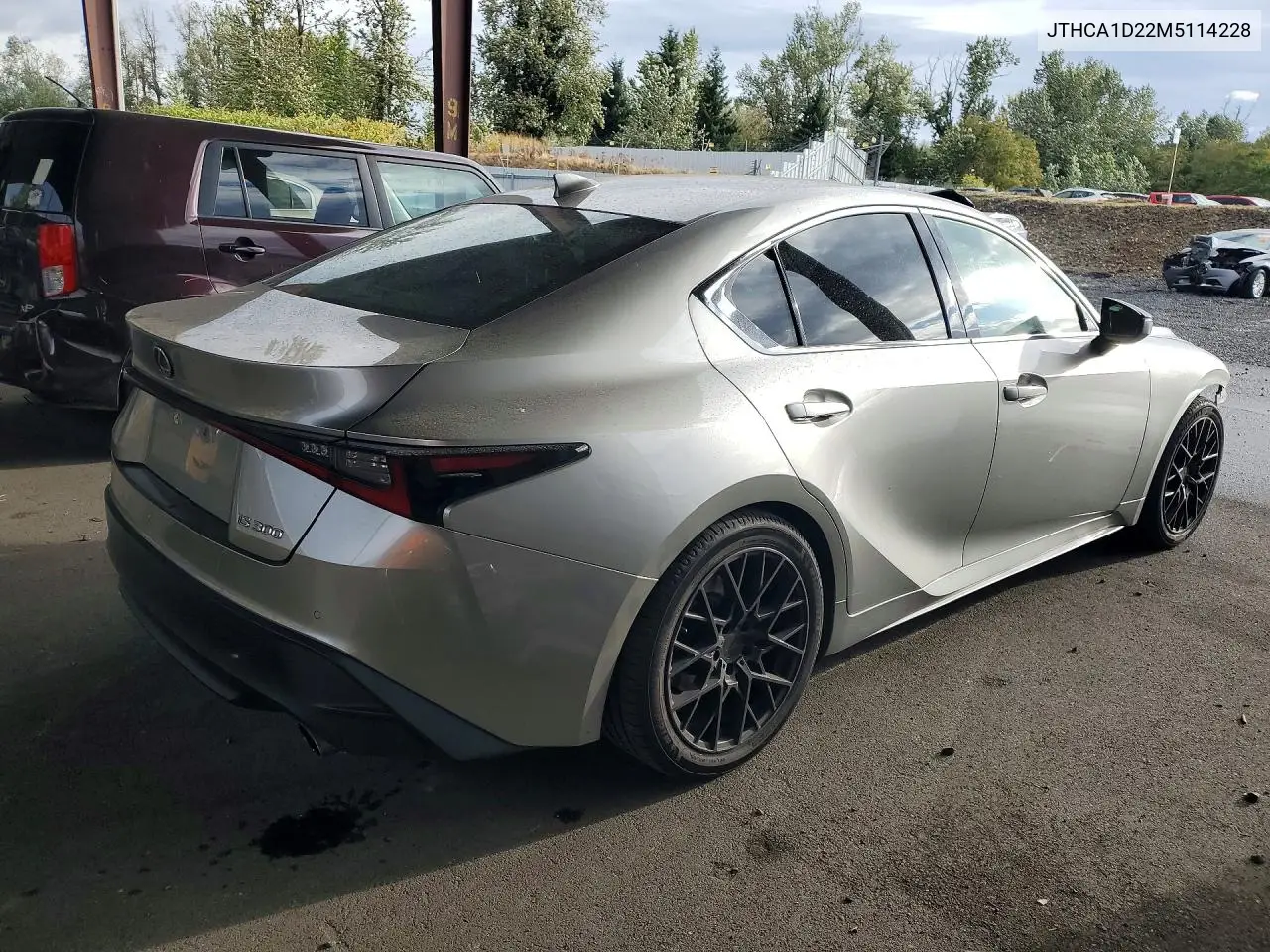 2021 LEXUS IS VIN JTHCA1D22M5114228 — фото 3