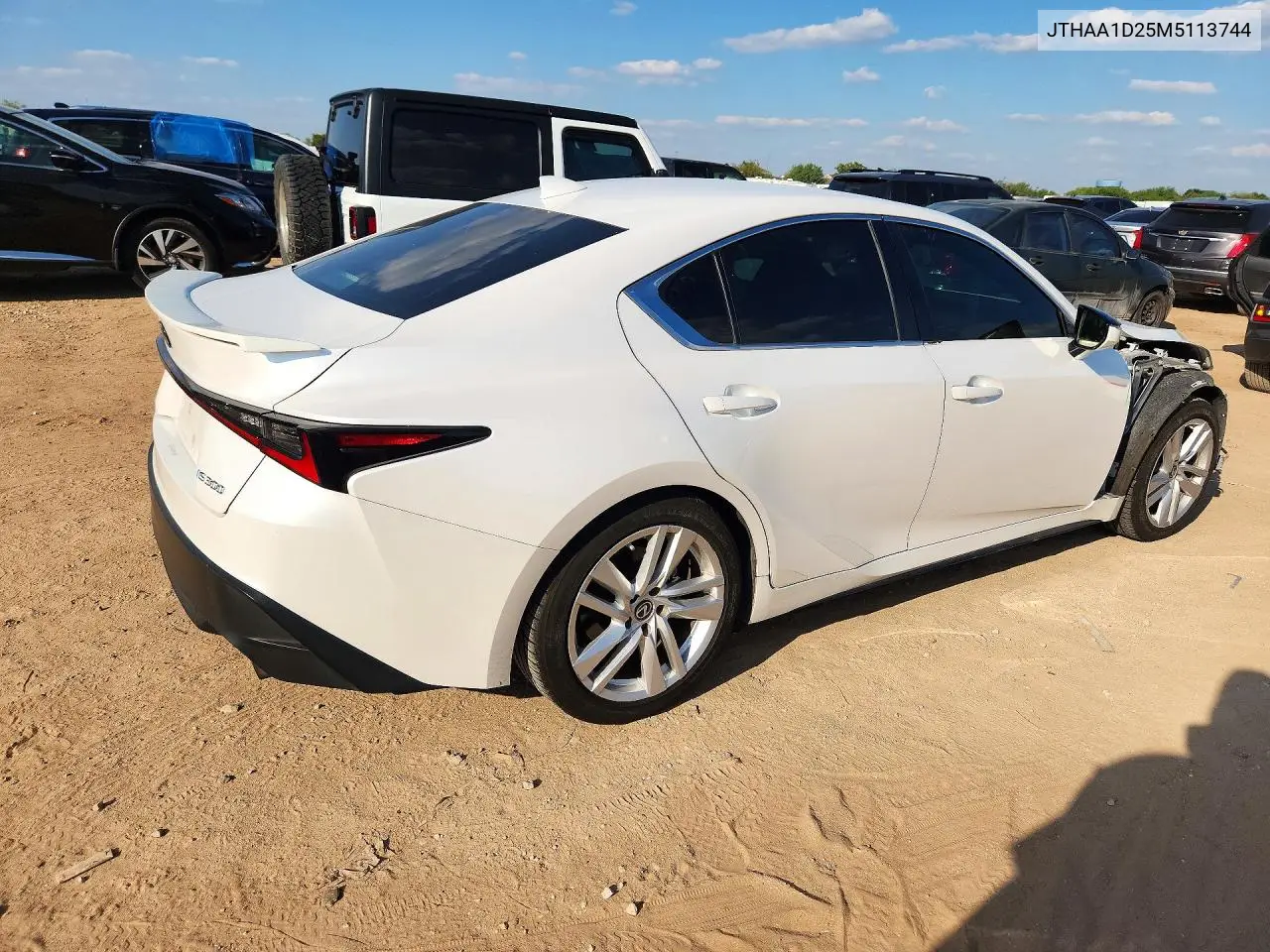 2021 LEXUS IS VIN JTHAA1D25M5113744 — фото 3