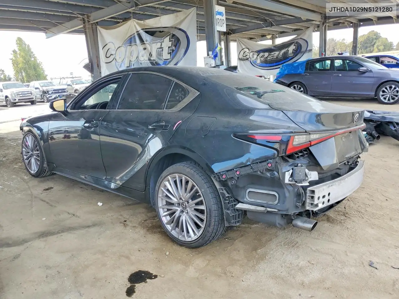2022 LEXUS IS VIN JTHDA1D29N5121280 — фото 2