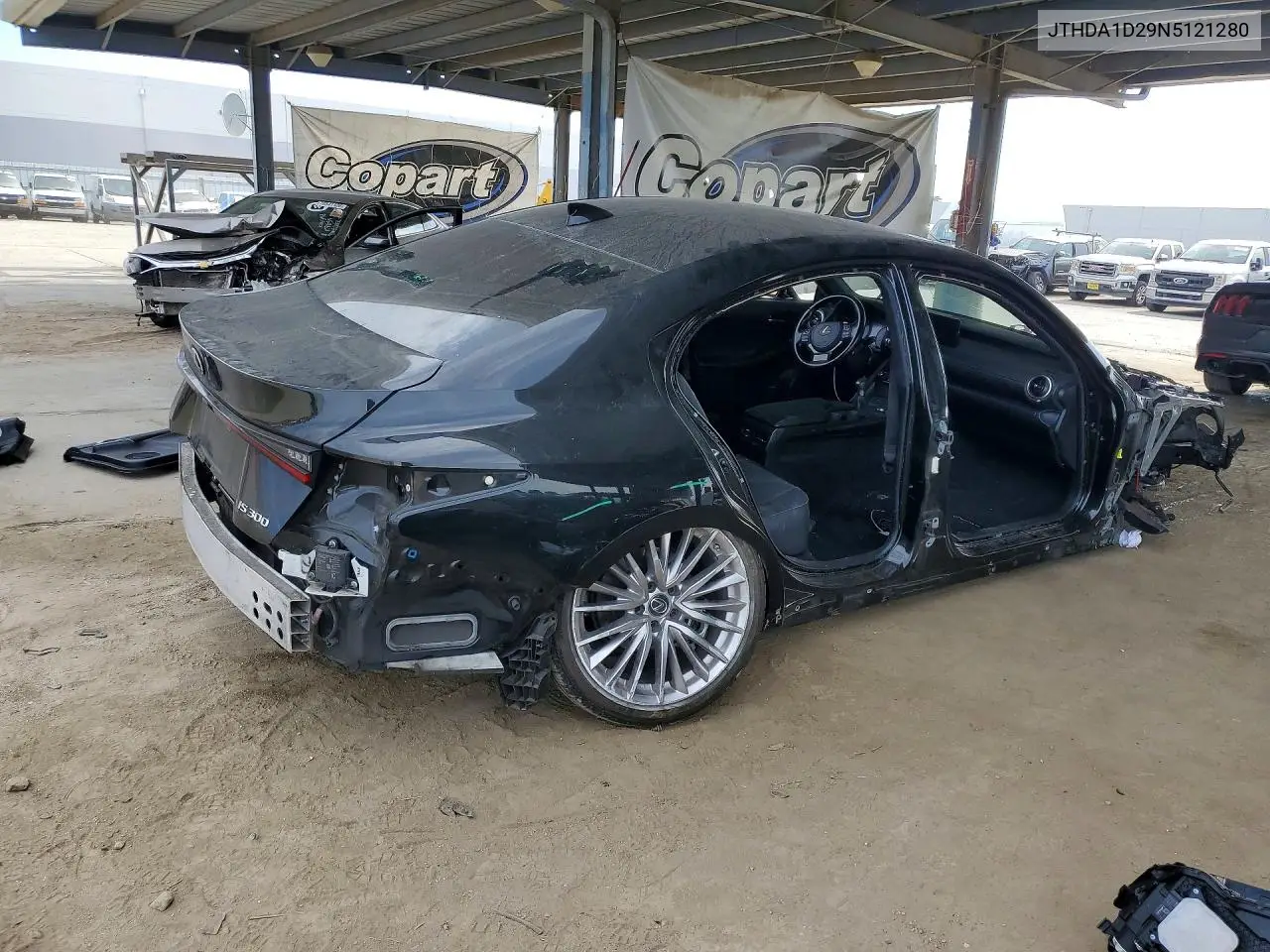 2022 LEXUS IS VIN JTHDA1D29N5121280 — фото 3