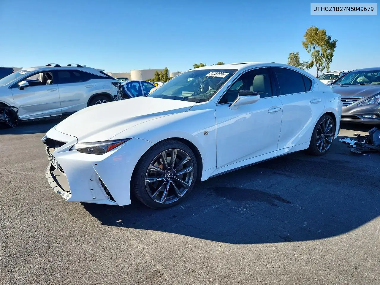 LEXUS IS 2022, VIN JTHGZ1B27N5049679