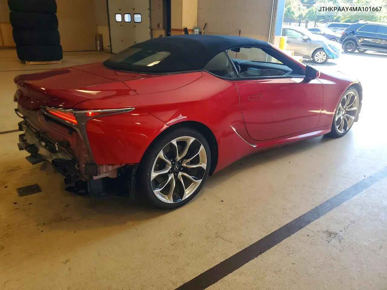 2021 LEXUS LC VIN JTHKPAAY4MA101667 — фото 3