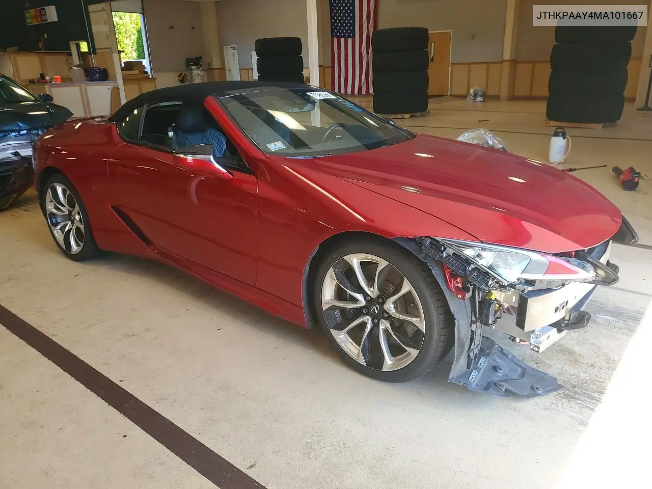 2021 LEXUS LC VIN JTHKPAAY4MA101667 — фото 4