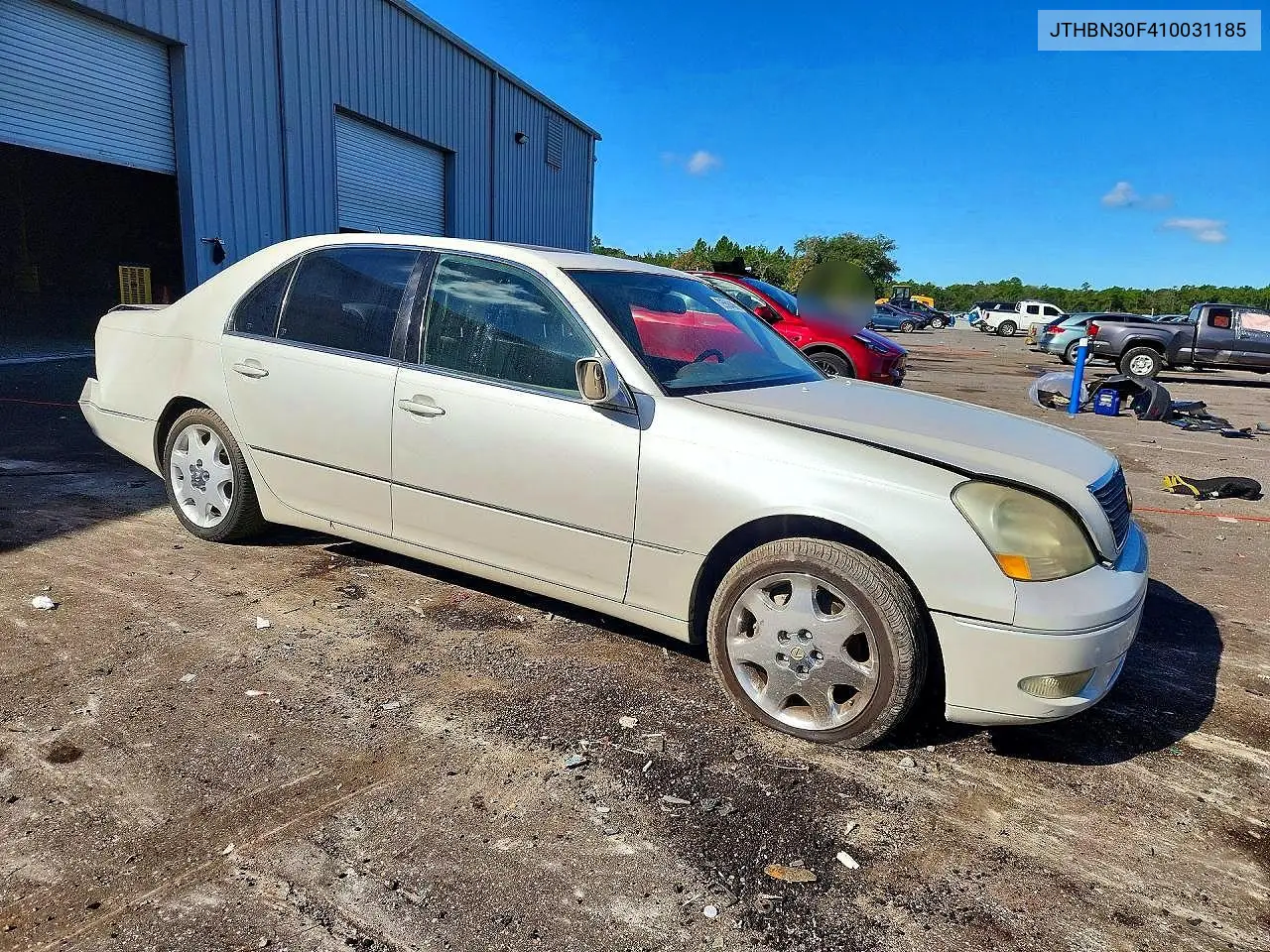 2001 LEXUS LS VIN JTHBN30F410031185 — фото 4