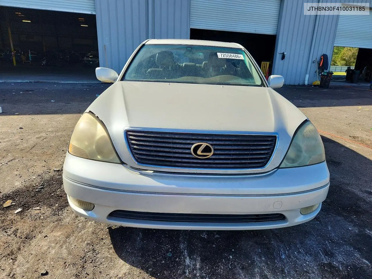 2001 LEXUS LS VIN JTHBN30F410031185 — фото 5
