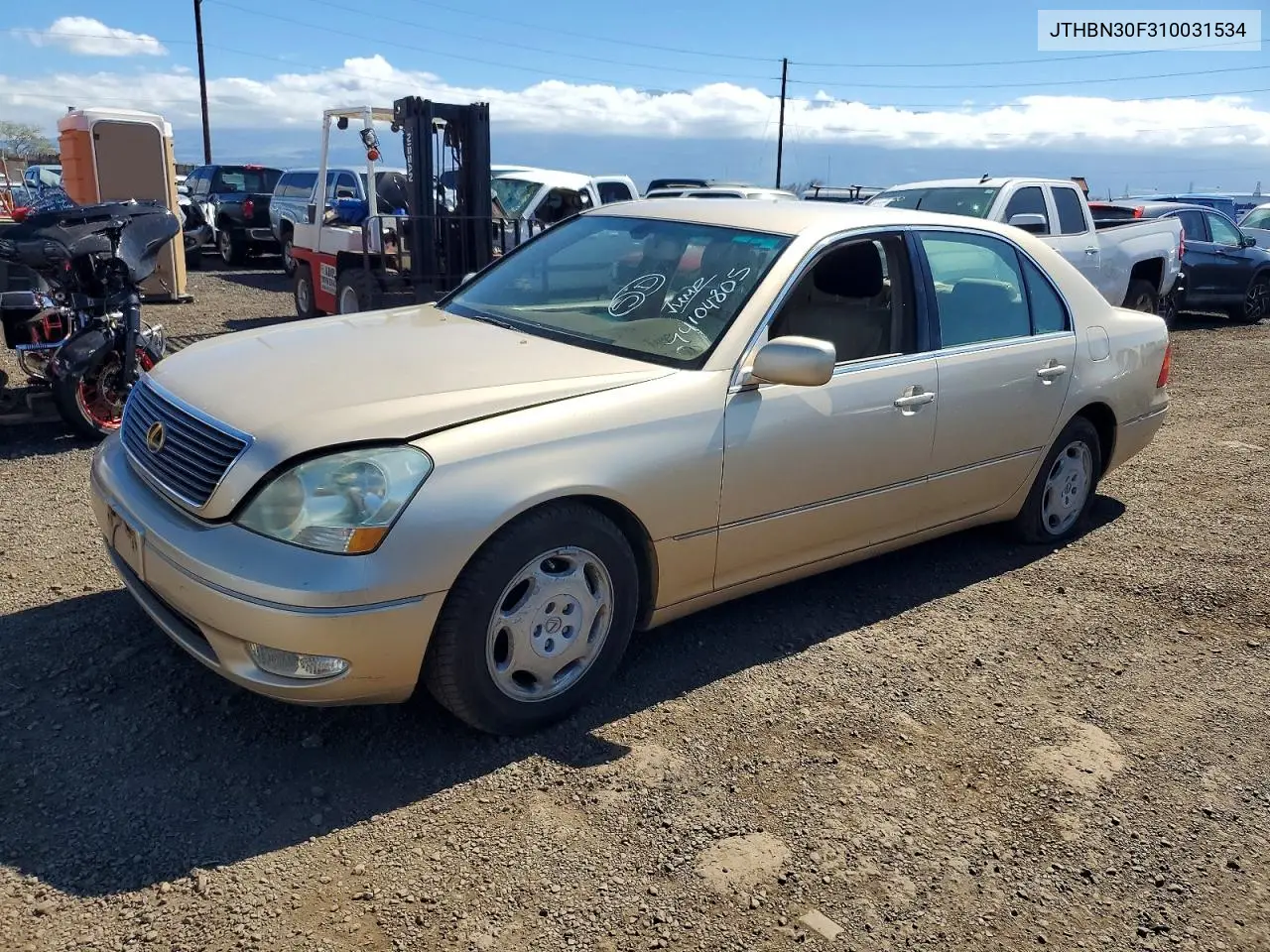 LEXUS LS 2001, VIN JTHBN30F310031534