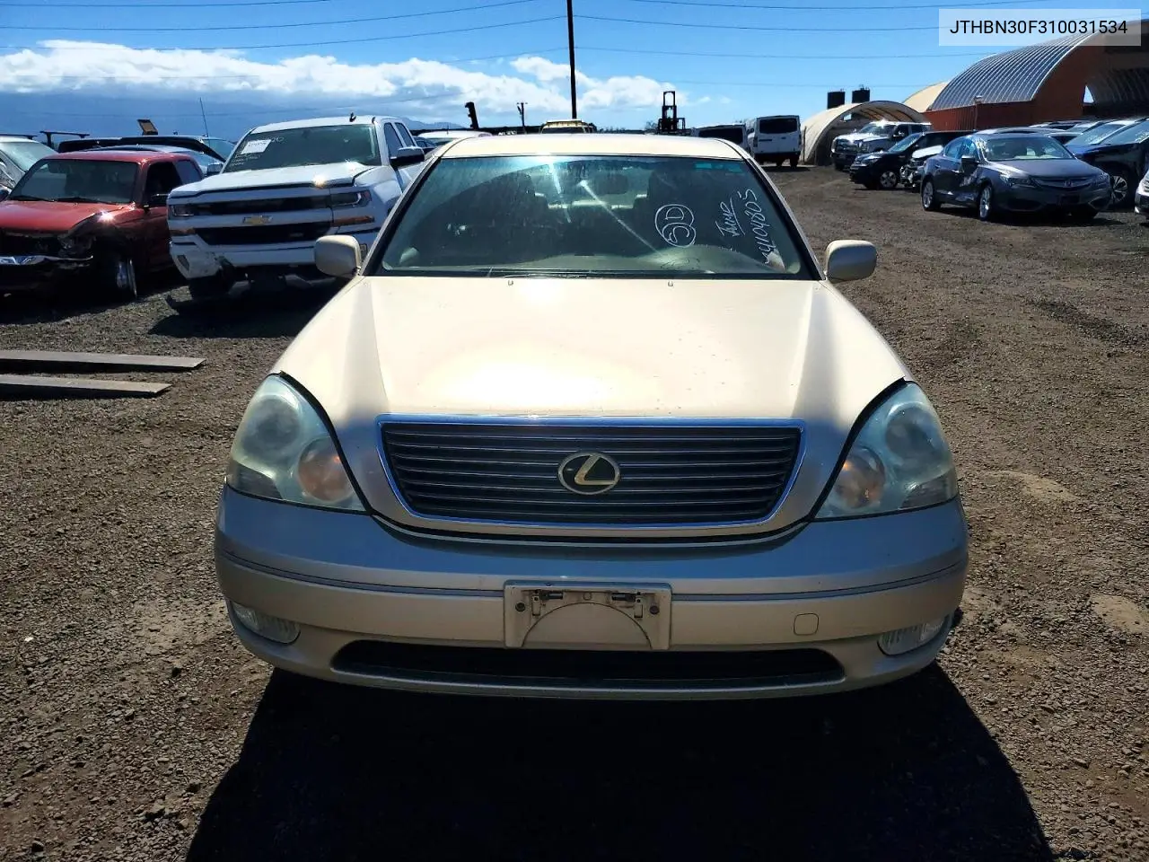 2001 LEXUS LS VIN JTHBN30F310031534 — фото 5