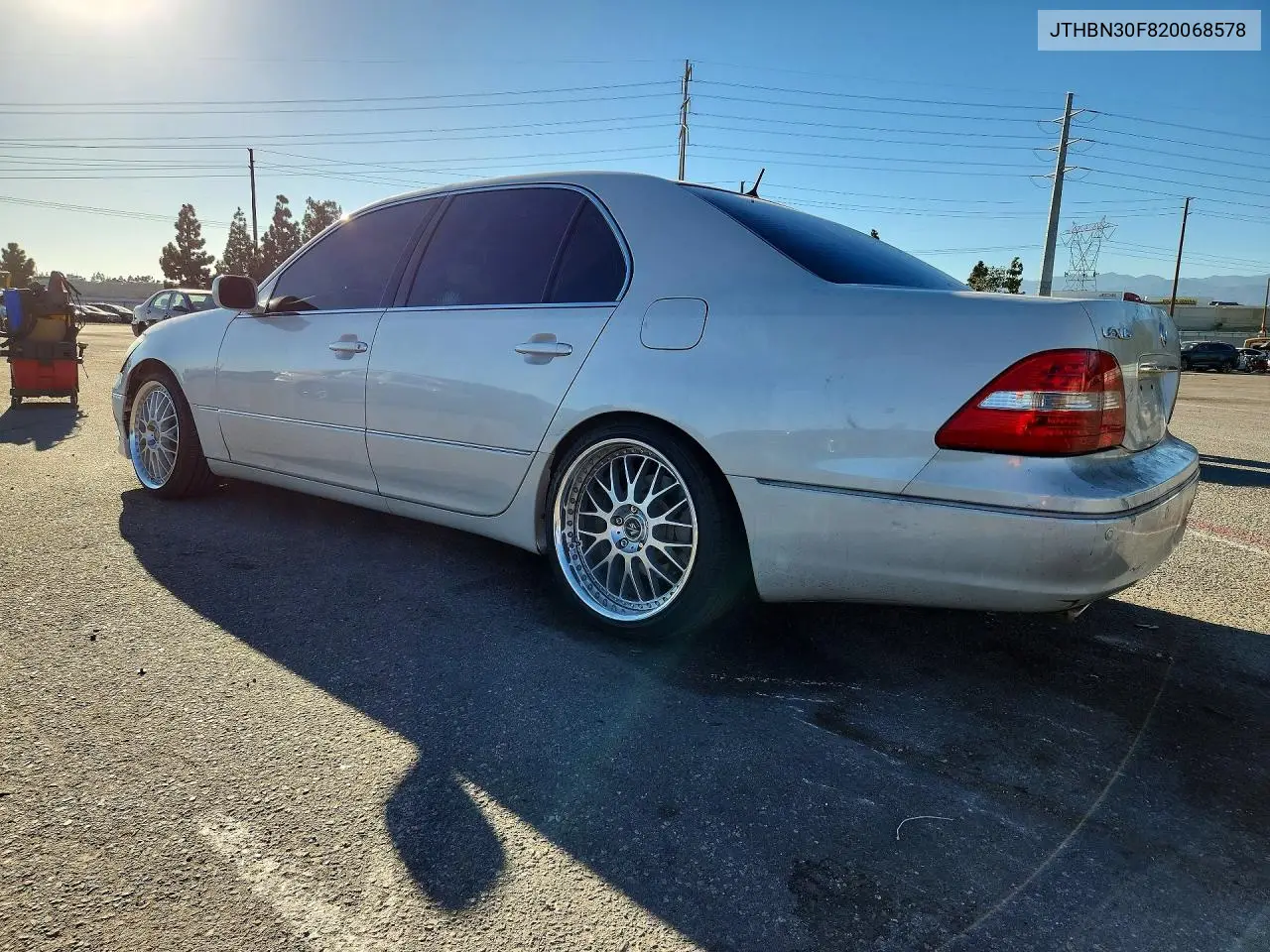 2002 LEXUS LS VIN JTHBN30F820068578 — фото 2