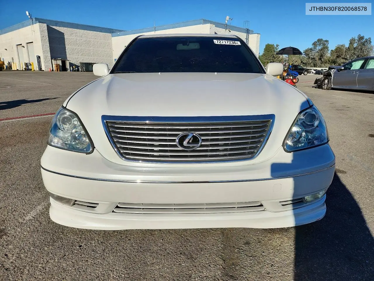 2002 LEXUS LS VIN JTHBN30F820068578 — фото 5