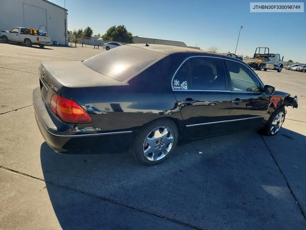 2003 LEXUS LS VIN JTHBN30F330098749 — фото 3