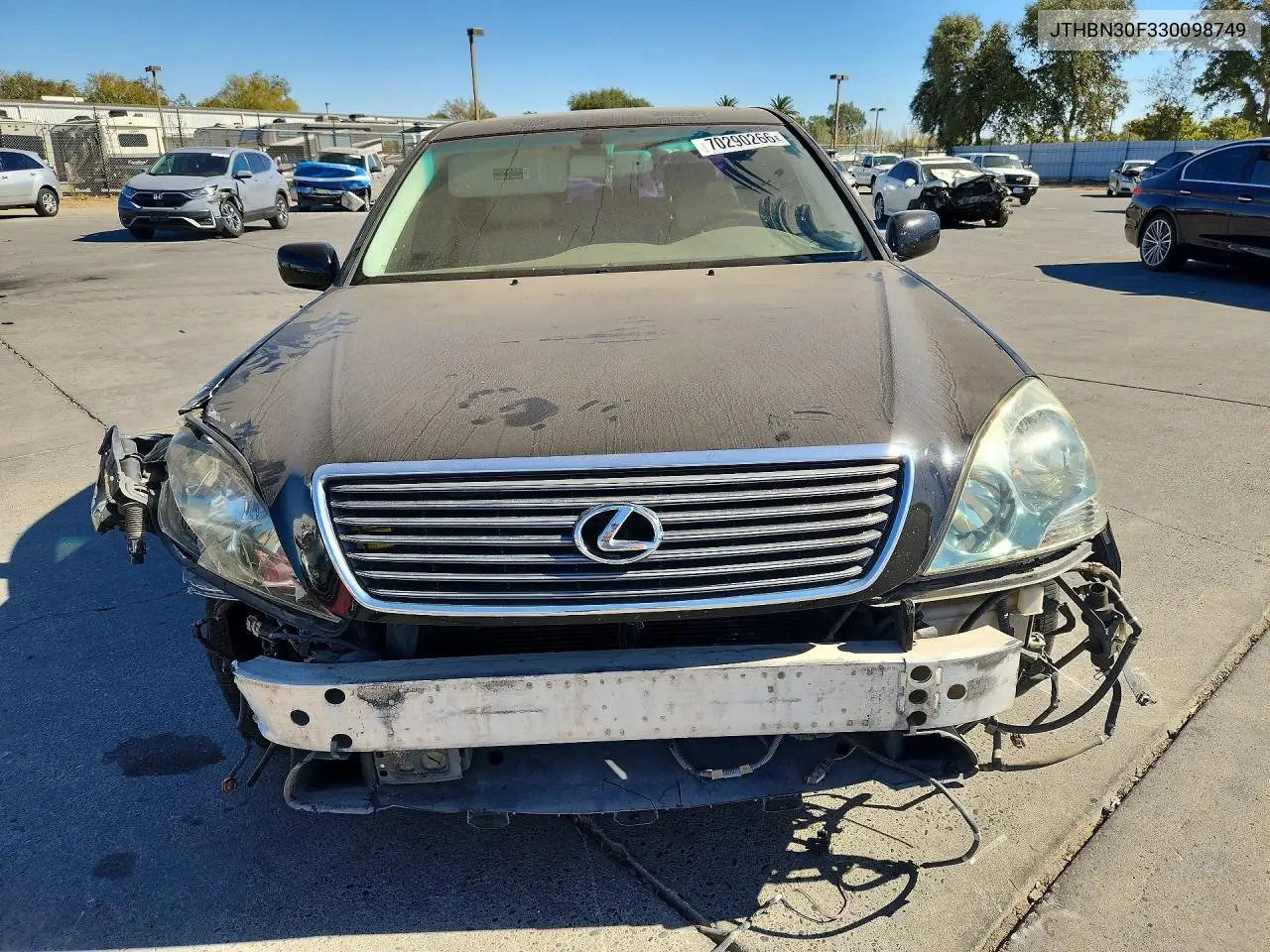 2003 LEXUS LS VIN JTHBN30F330098749 — фото 5