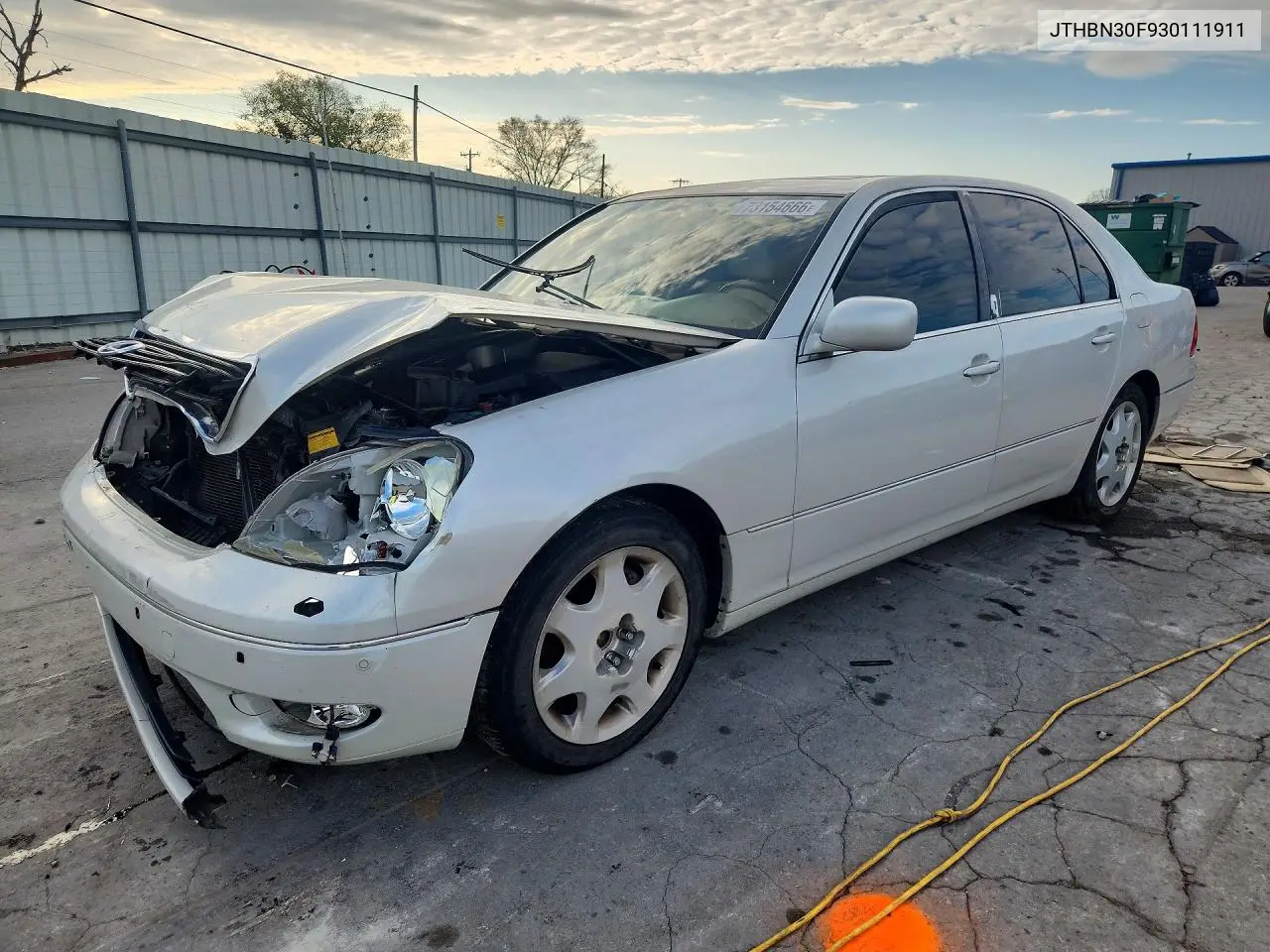LEXUS LS 2003, VIN JTHBN30F930111911