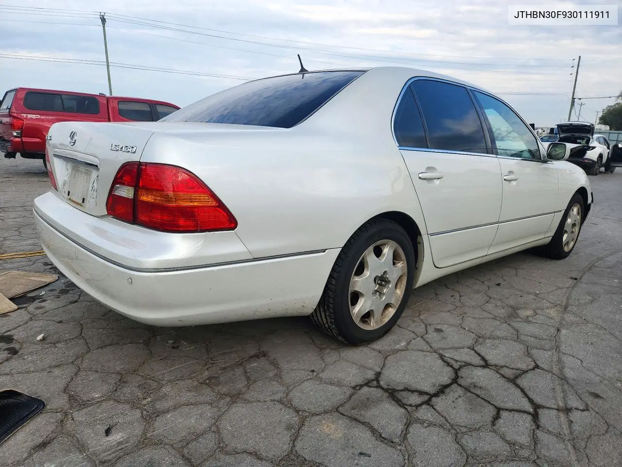 2003 LEXUS LS VIN JTHBN30F930111911 — фото 3