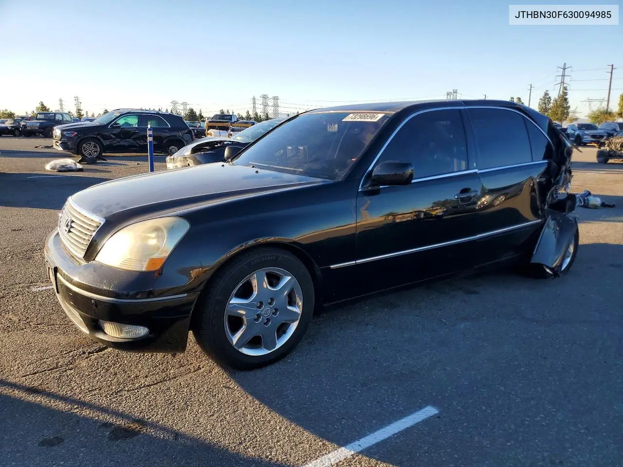 LEXUS LS 2003, VIN JTHBN30F630094985