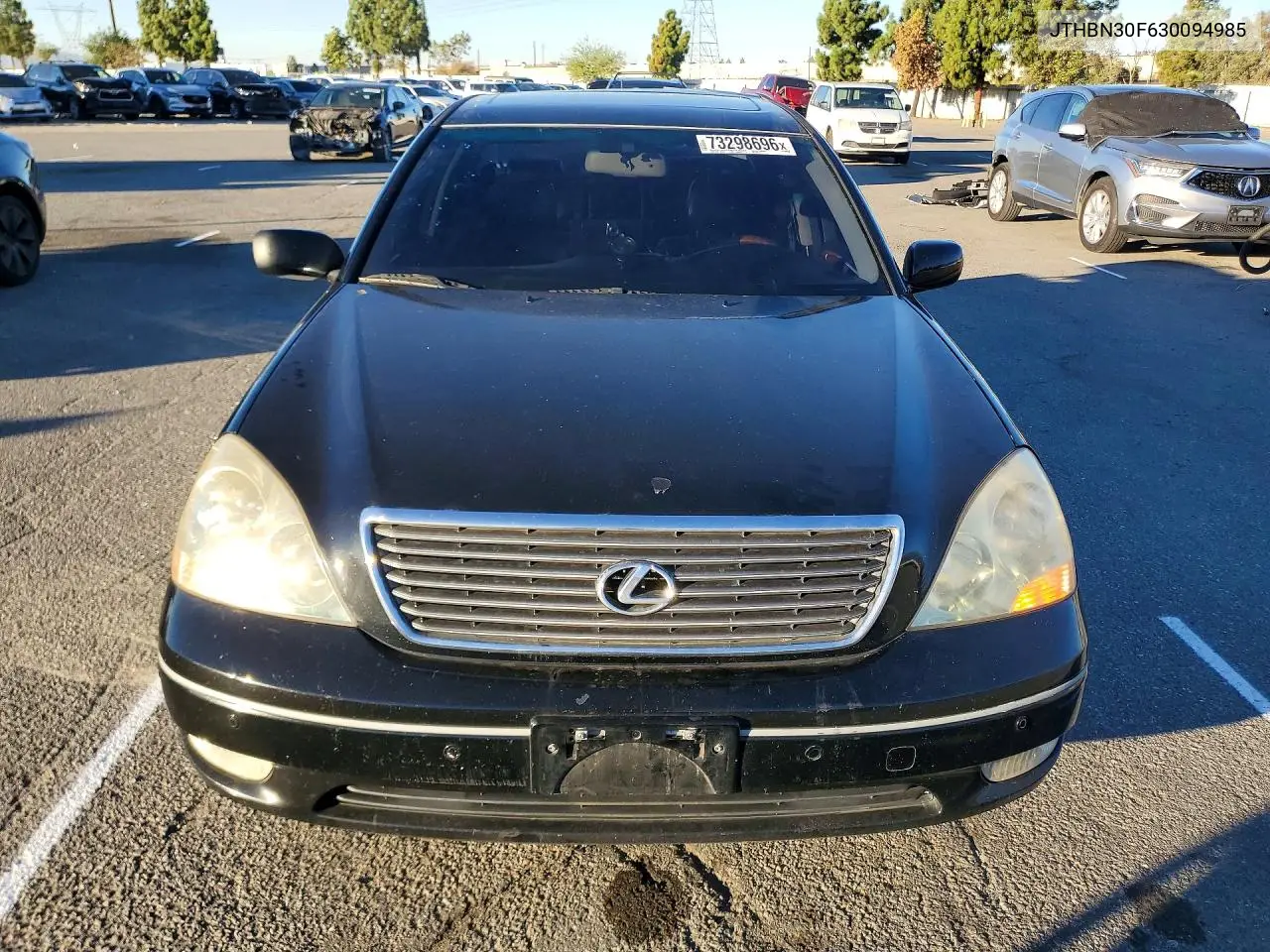 2003 LEXUS LS VIN JTHBN30F630094985 — фото 5