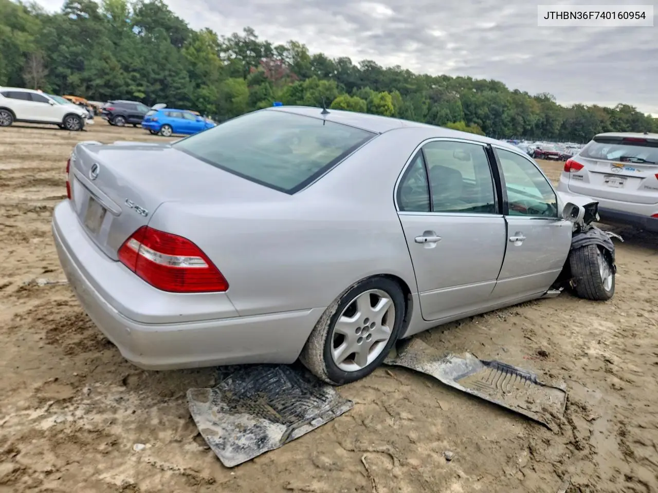 2004 LEXUS LS VIN JTHBN36F740160954 — фото 3