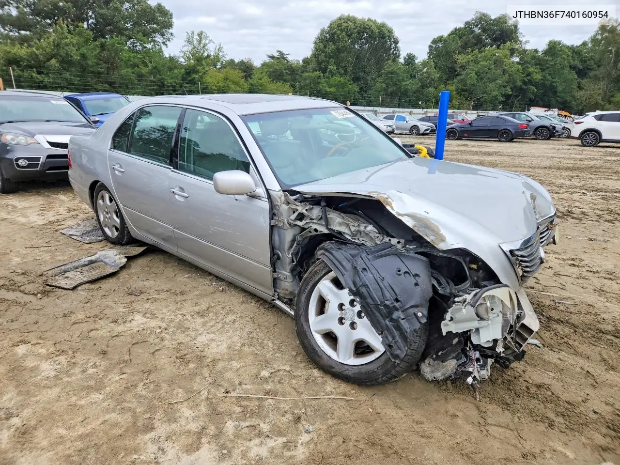 2004 LEXUS LS VIN JTHBN36F740160954 — фото 4