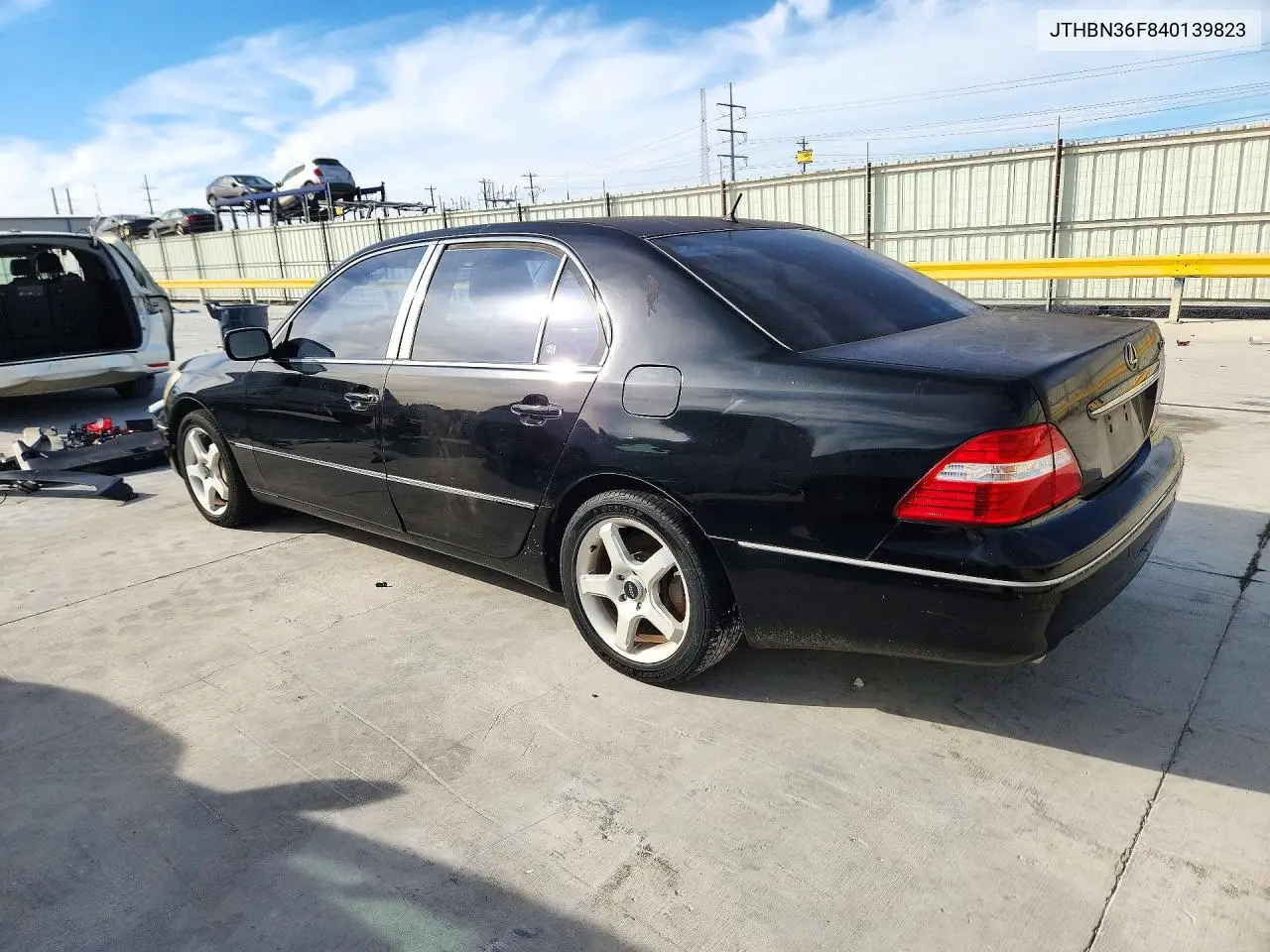 2004 LEXUS LS VIN JTHBN36F840139823 — фото 2
