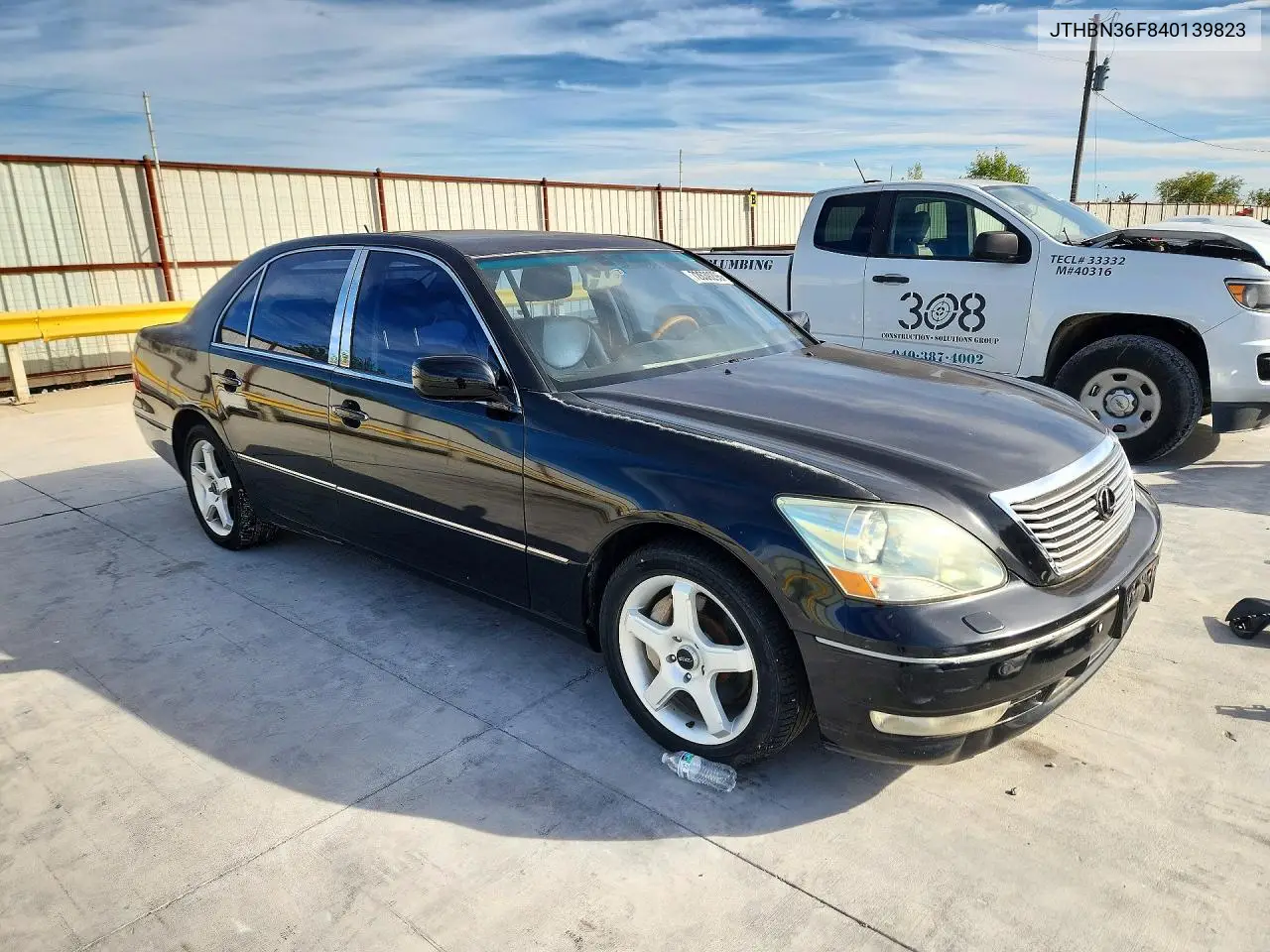 2004 LEXUS LS VIN JTHBN36F840139823 — фото 4