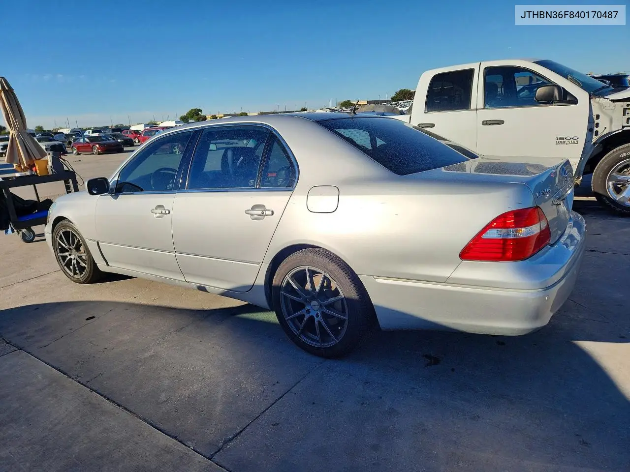 2004 LEXUS LS VIN JTHBN36F840170487 — фото 2