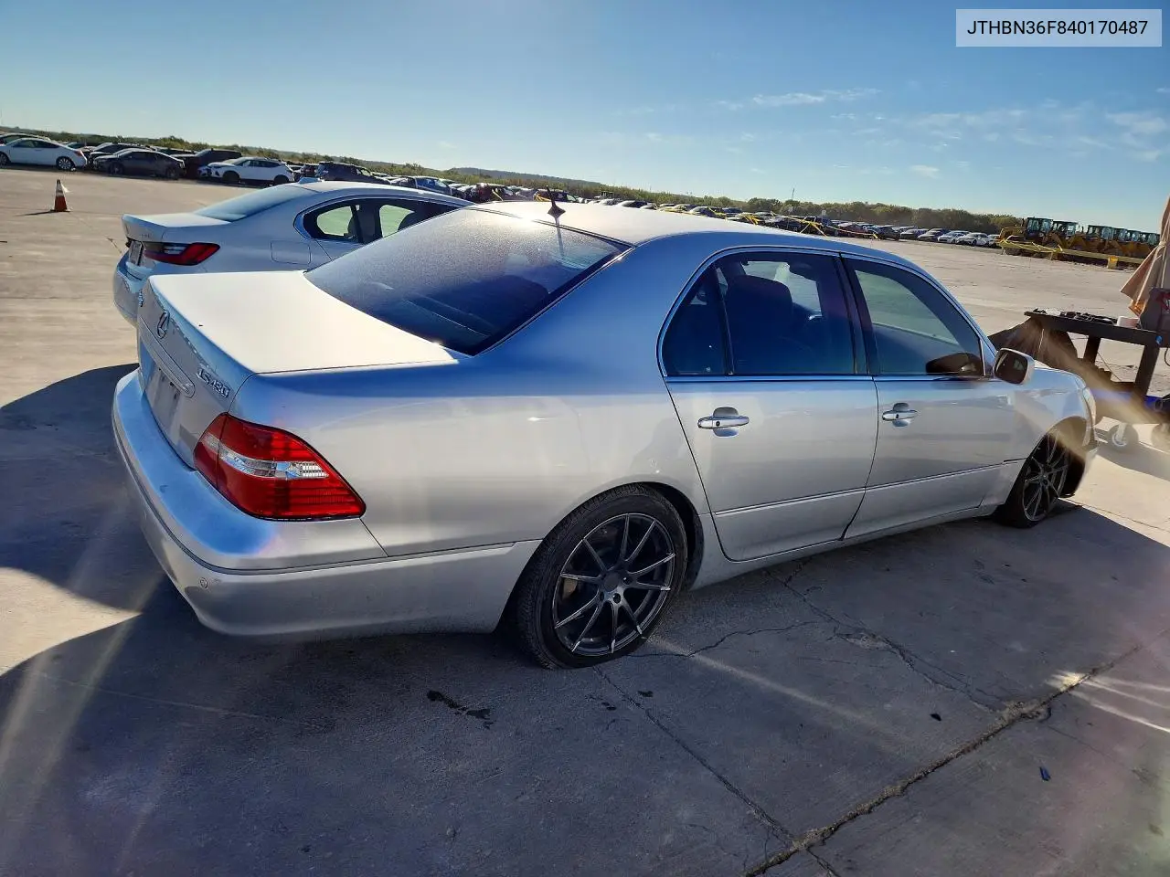 2004 LEXUS LS VIN JTHBN36F840170487 — фото 3