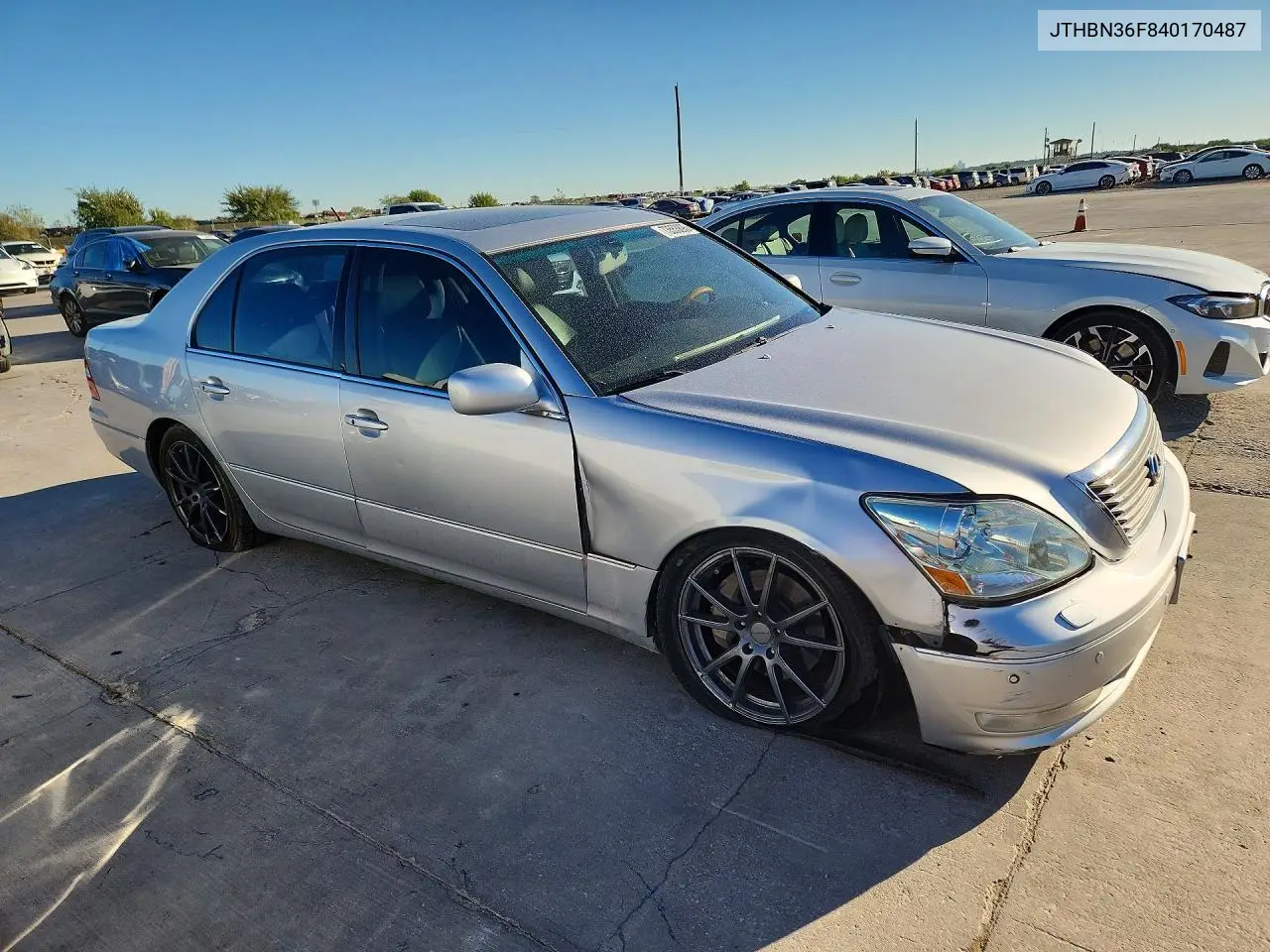 2004 LEXUS LS VIN JTHBN36F840170487 — фото 4