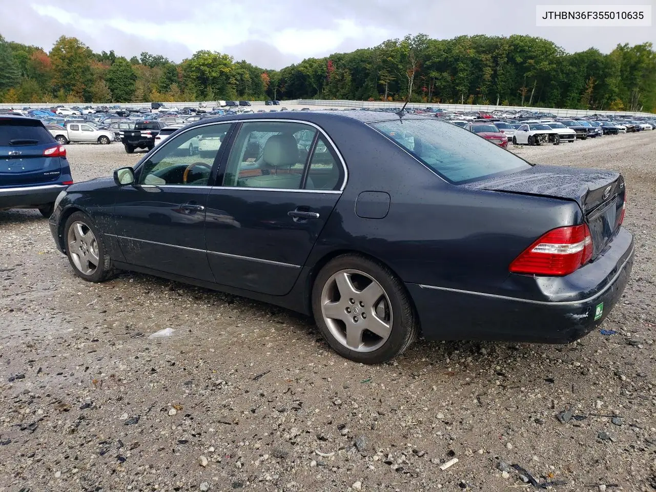 2005 LEXUS LS VIN JTHBN36F355010635 — фото 2