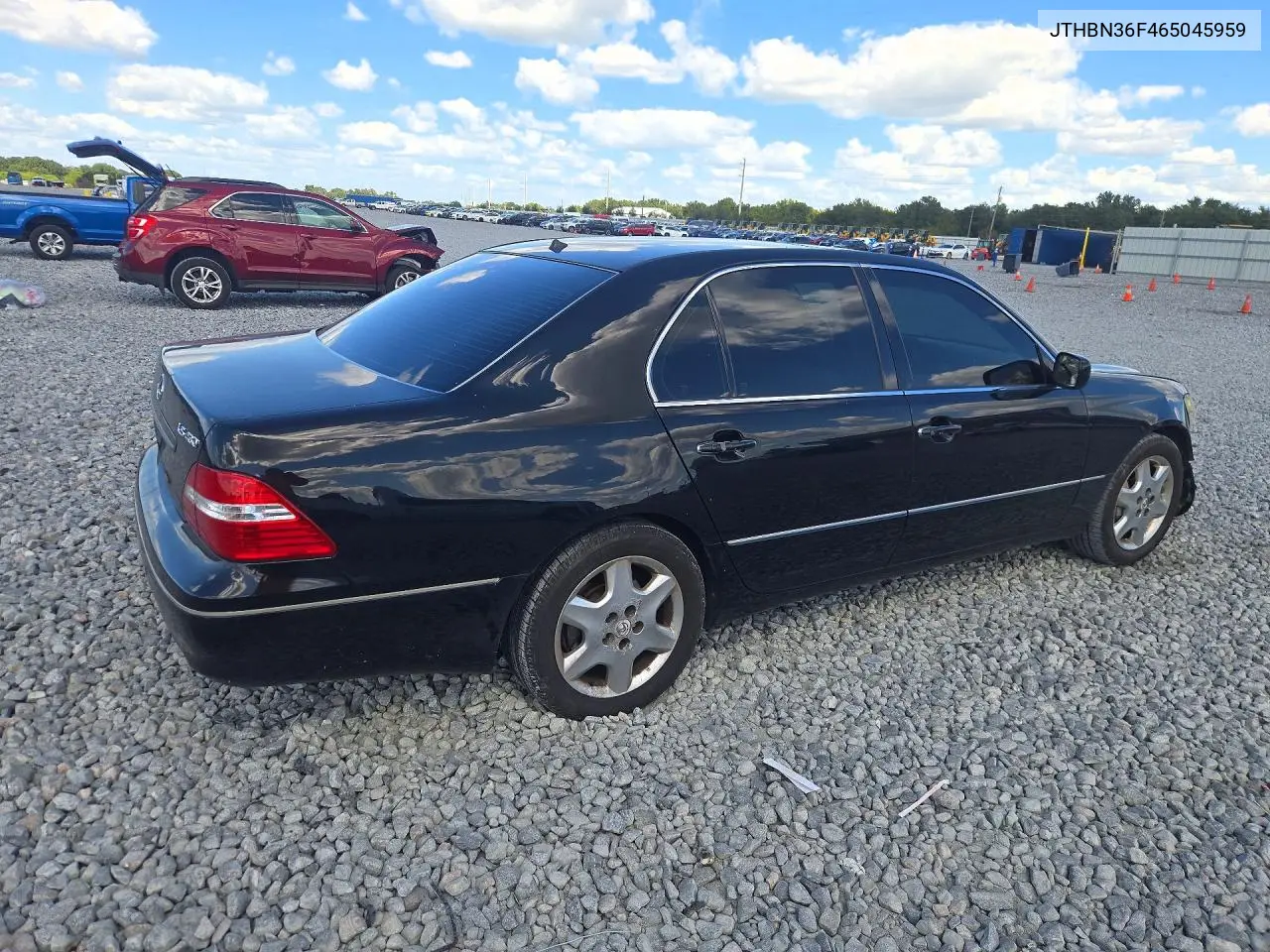 2006 LEXUS LS VIN JTHBN36F465045959 — фото 3