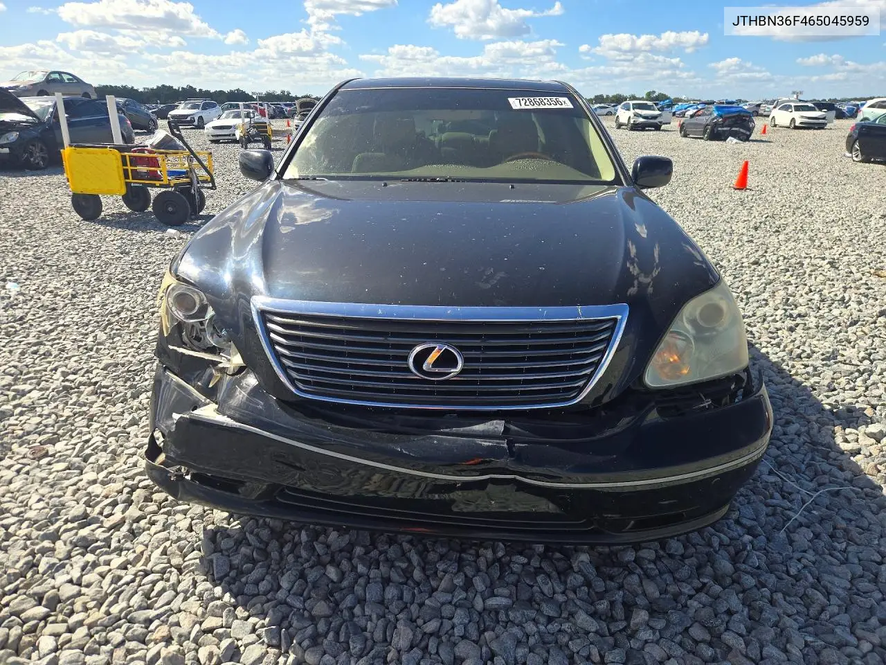 2006 LEXUS LS VIN JTHBN36F465045959 — фото 5
